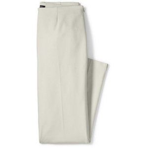 NWT LANDS' END WOMEN'S PETITE MID-RISE BI-STRETCH CAPRI PANTS WHITE 6P